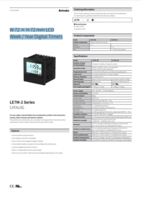 LE7M-2 SERIES: W 72 X H 72 MM LCD WEEK/YEAR DIGITAL TIMERS